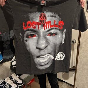 Graphic T-Shirt - Black and Red Lost Hills